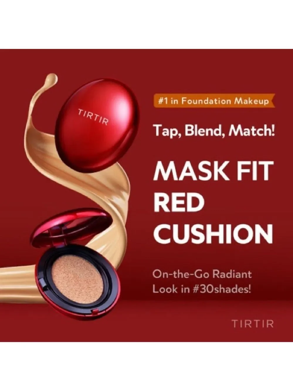TIRTIR 33C HAZEL Mask Fit Red Cushion Foundation Mini | NEW | K-Beauty